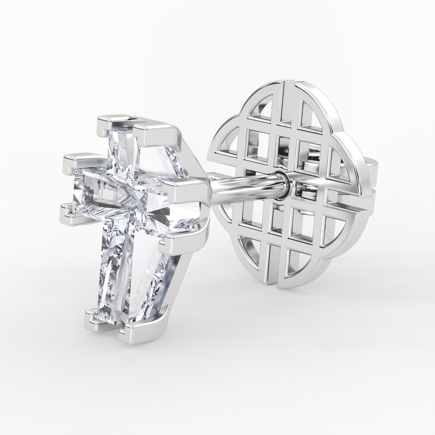 ETERNAL CROSS STUD EARRINGS