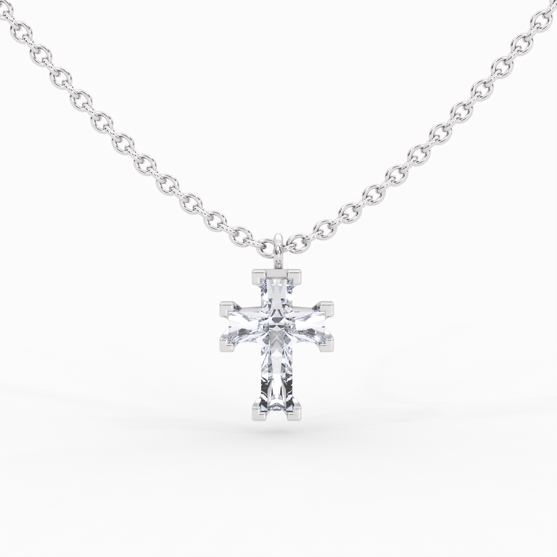 ETERNAL CROSS NECKLACE | LAB-GROWN DIAMOND, 14K GOLD – ORYS Jewelry